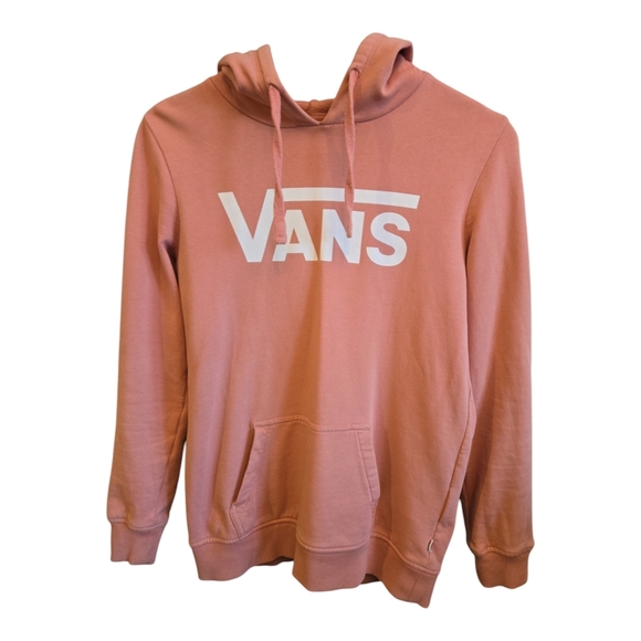 VANS Salmon Pink Drawstring Hoodie - Picture 3 of 12